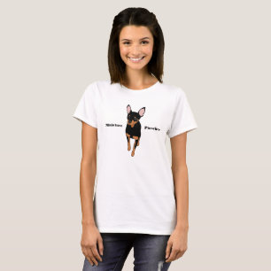 Camiseta T-shirt do Pinscher diminuto do Pin do minuto