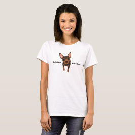 Camiseta T-shirt do Pinscher diminuto do Pin do minuto do