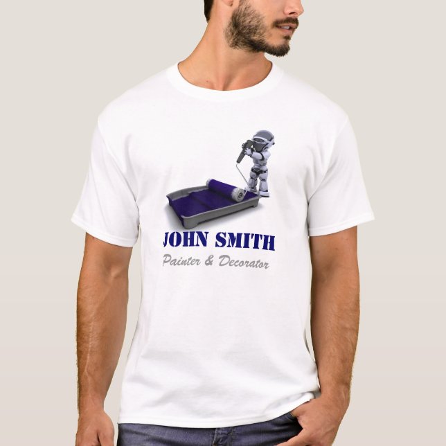 Camiseta T-shirt do pintor e do decorador (Frente)