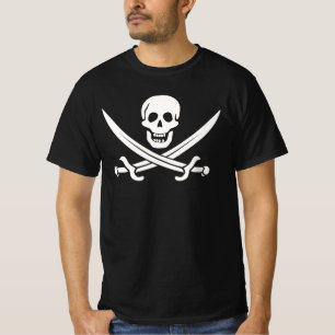 Camiseta T-shirt do pirata de Jack da chita