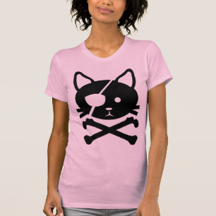 Camiseta T-shirt do pirata do gato