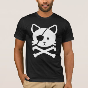 Camiseta T-shirt do pirata do gato