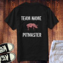 t-shirt do Pitmaster da Equipe Personalizada de CH
