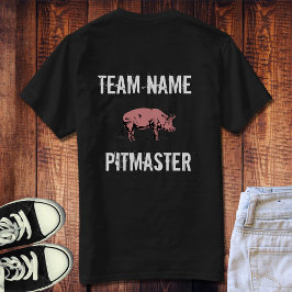 Camiseta t-shirt do Pitmaster da Equipe Personalizada de CH
