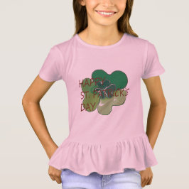 Camiseta T-shirt do plissado das meninas