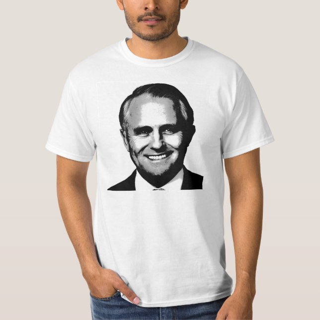 Camiseta T-shirt do PM Malcolm Turnbull do australiano (Frente)