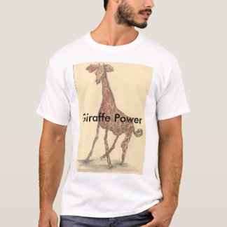 Camiseta T-shirt do poder do girafa
