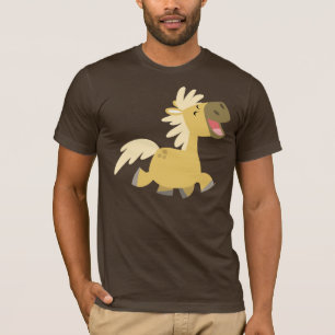 Camiseta T-shirt do Pony de Cartoon Ridente