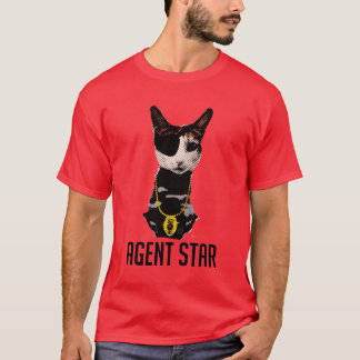 Camiseta T-shirt do pop art da estrela do agente