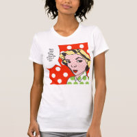 T-shirt do pop art da viagem de culpa