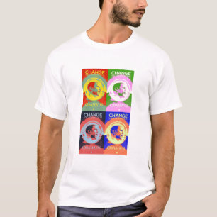 Camiseta T-shirt do pop art de Barack 08