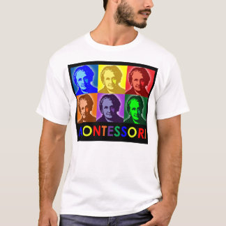 Camiseta T-shirt do pop art de Maria Montessori