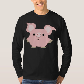 Camiseta T-shirt do porco dos desenhos animados de Shorty