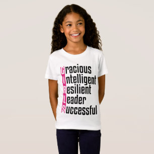 Camiseta T-shirt do positivo das MENINAS