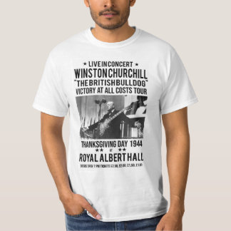 Camiseta T-shirt do poster da actuação de WINSTON CHURCHILL