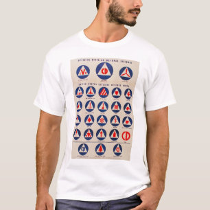 Camiseta T-shirt do poster da defesa civil WWII
