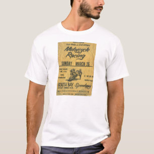 Camiseta T-shirt do poster da raça da motocicleta do