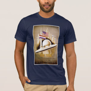 Camiseta T-shirt do poster de Holland Amerika New York