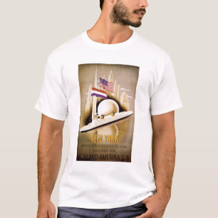 Camiseta T-shirt do poster de Holland Amerika New York