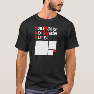 Camiseta T-shirt do preto da coleção do Bauhaus