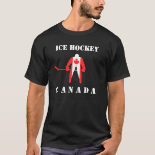 Camiseta T-shirt do preto da folha de bordo de Canadá do
