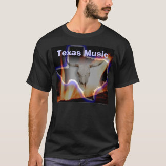 Camiseta T-shirt do preto da música de RDR Texas