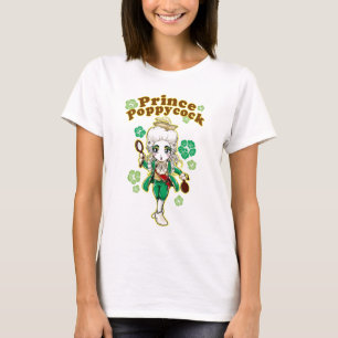 Camiseta T-shirt do príncipe Poppycock Figaro Chibi Boneca