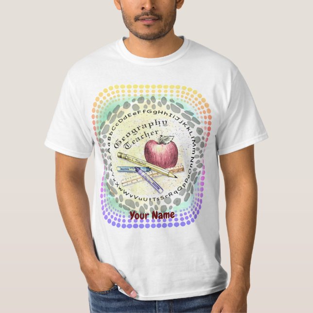 Camiseta t-shirt do professor de Geografia (Frente)