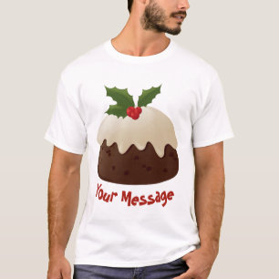 Camiseta T-shirt do pudim do Natal