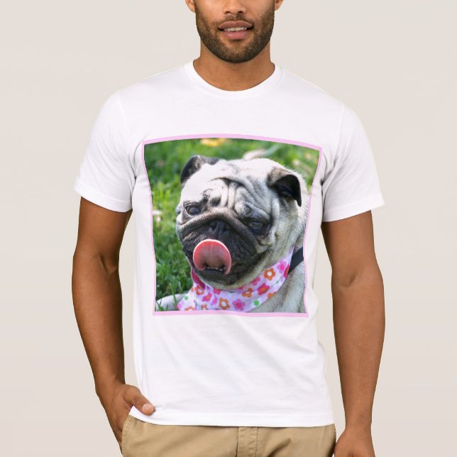 Camiseta T-shirt do Pug (Frente)