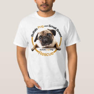 Camiseta T-shirt do Pug do búfalo