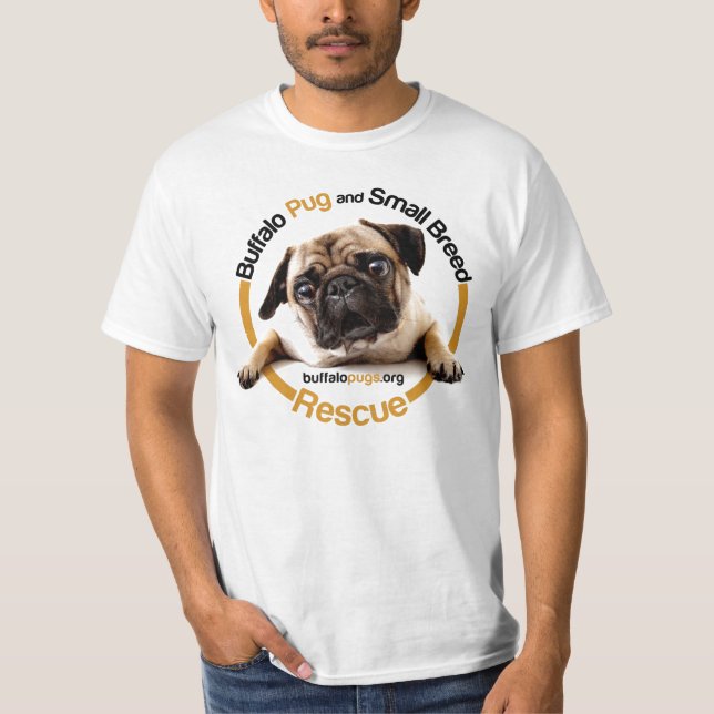 Camiseta T-shirt do Pug do búfalo (Frente)