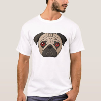 Camiseta T-shirt do Pug do zombi