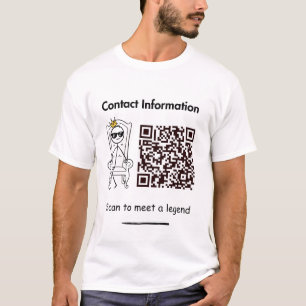 Camiseta T-shirt do Qr Code Stickman - Digitalizar para con