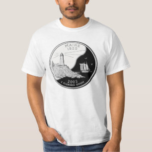 Camiseta T-shirt do quarto do estado de Maine