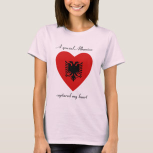 Camiseta T-shirt do querido da bandeira de Albânia