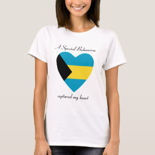 Camiseta T-shirt do querido da bandeira de Bahamas