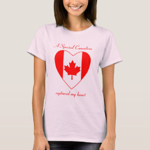 Camiseta T-shirt do querido da bandeira de Canadá