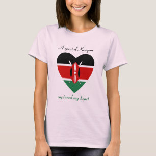 Camiseta T-shirt do querido da bandeira de Kenya