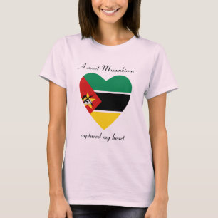 Camiseta T-shirt do querido da bandeira de Mozambique