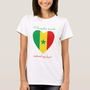 Camiseta T-shirt do querido da bandeira de Senegal