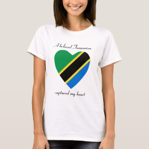 Camiseta T-shirt do querido da bandeira de Tanzânia