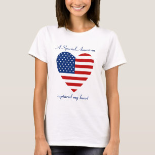 Camiseta T-shirt do querido da bandeira dos EUA