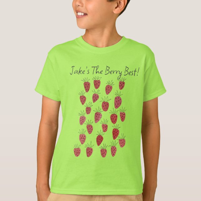 Camiseta T-Shirt do Quirky Strawberry (Frente)