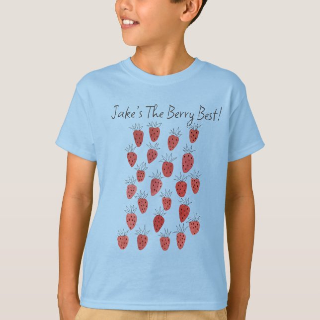 Camiseta T-Shirt do Quirky Strawberry (Frente)