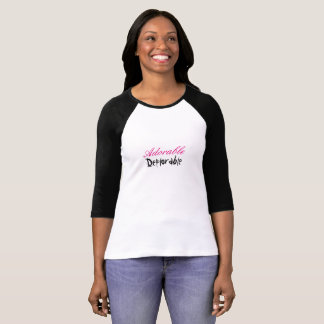 Camiseta T-shirt do Raglan das mulheres deploráveis