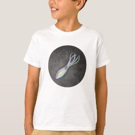 Camiseta T-shirt do Raglan do calamar do arco-íris