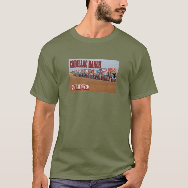 Camiseta T-shirt do rancho do cadillac (Frente)