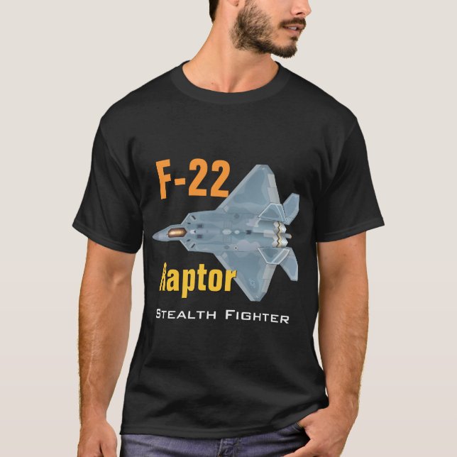 Camiseta T-shirt do raptor F-22 (Frente)
