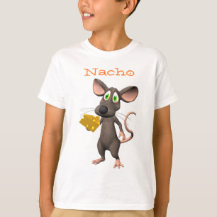 Camiseta T-shirt do rato de Toon do queijo do Nacho